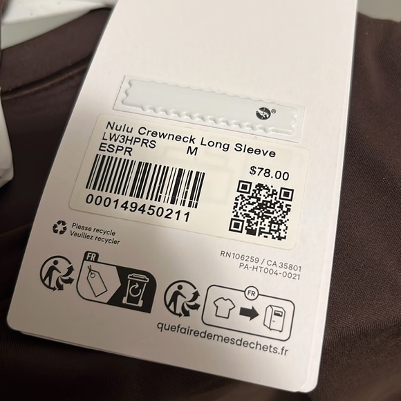 Brand new ❣️ Wundermost long sleeve crew neck espresso with tags sizes XS, S, M - Picture 5 of 6